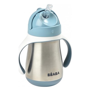 Beaba - Termoizolirana šalica s slamkom 250 ml plava