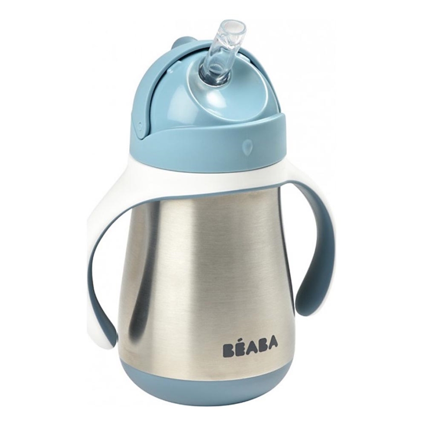 Beaba - Termoizolirana šalica s slamkom 250 ml plava