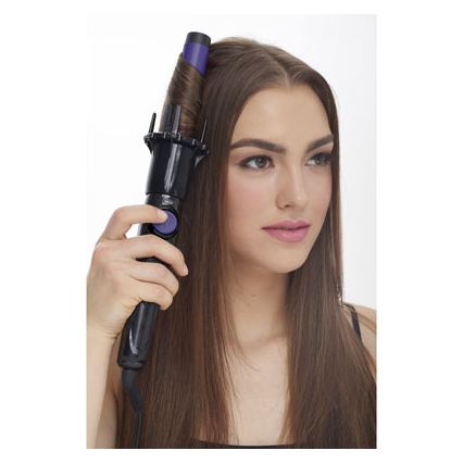 Bellissima 11307 - Rotirajuća uvijačica za kosu RICCI&CURL 230V crna/ljubičasta