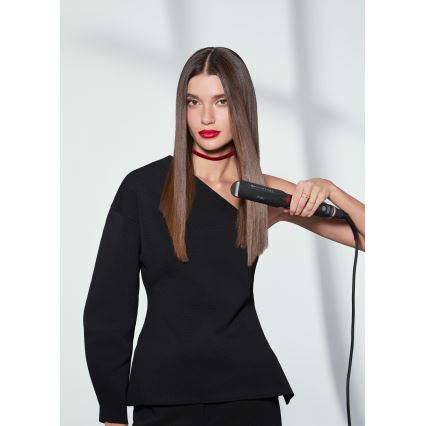 Bellissima 11948 - Pegla za kosu s LCD zaslonom, infracrvena, 60W/230V, crna