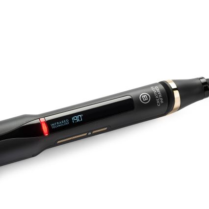 Bellissima 11948 - Pegla za kosu s LCD zaslonom, infracrvena, 60W/230V, crna