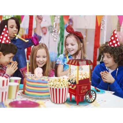 Beper - Aparat za kokice 1200W/230V crveni