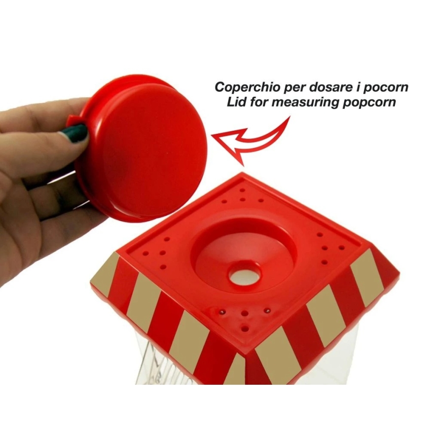 Beper - Aparat za kokice 1200W/230V crveni