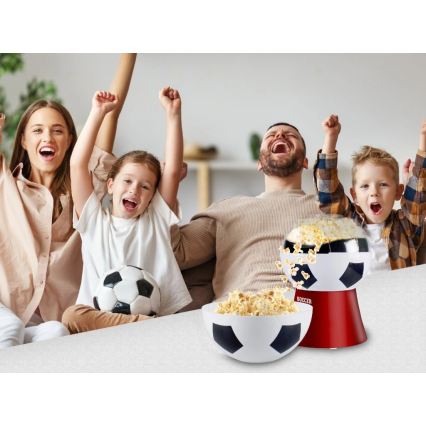 Beper - Aparat za kokice 1200W/230V nogomet/crvena