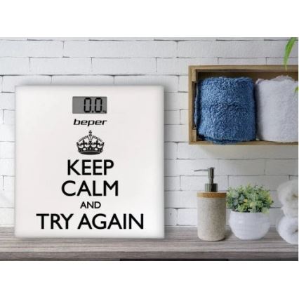 Beper - Digitalna osobna vaga s LCD zaslonom 1xCR2032