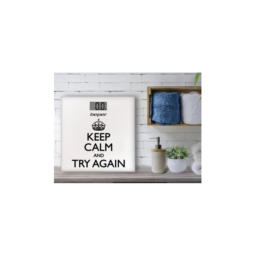 Beper - Digitalna osobna vaga s LCD zaslonom 1xCR2032