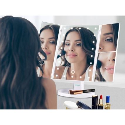Beper - Kozmetičko ogledalo s LED osvjetljenjem 4xAAA/5V
