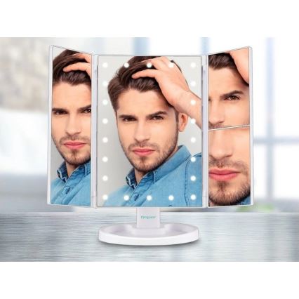 Beper - Kozmetičko ogledalo s LED osvjetljenjem 4xAAA/5V