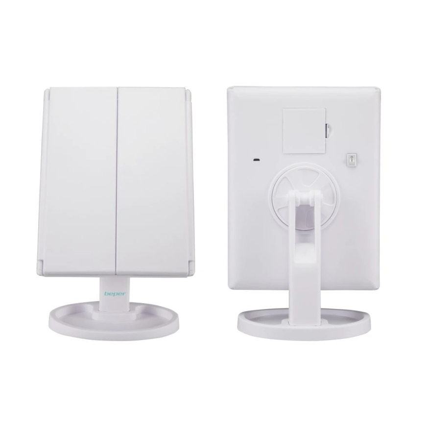 Beper - Kozmetičko ogledalo s LED osvjetljenjem 4xAAA/5V