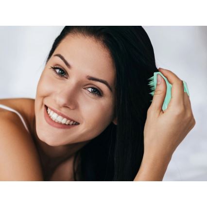 Beper - Masažna četka za vlasište mint zelena