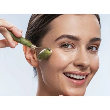 Beper - Masažni valjak i Gua Sha kamen od žada