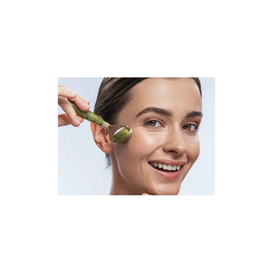 Beper - Masažni valjak i Gua Sha kamen od žada