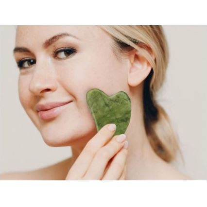 Beper - Masažni valjak i Gua Sha kamen od žada