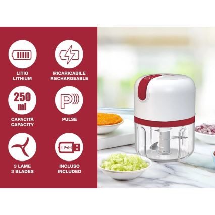 Beper - Punjiva sjeckalica 30 W / 5 V, 1500 mAh, 250 ml