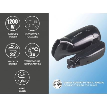 Beper - Putno sušilo za kosu 1200 W/230 V