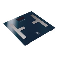 BerlingerHaus - Osobna vaga s LCD zaslonom 2xAAA plava/mat krom