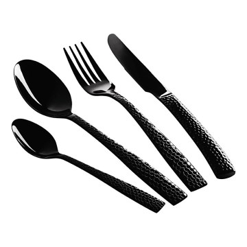 BerlingerHaus - Set od nehrđajućeg čelika s 24 komada, crni