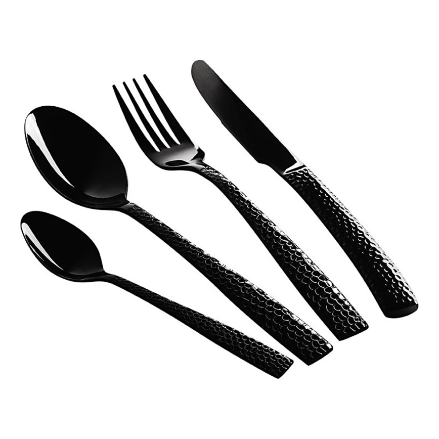 BerlingerHaus - Set od nehrđajućeg čelika s 24 komada, crni