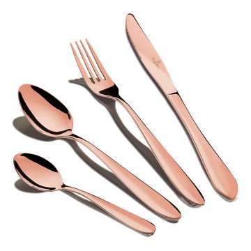 BerlingerHaus - Set od nehrđajućeg čelika s priborom za jelo 24 komada u boji ružičastog zlata