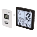 Bežična meteorološka stanica s budilicom 3xAA + 2xAAA crna