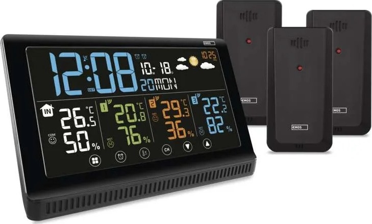 Bežična meteostanica s tri senzora 5V/3xAAA + 2xAAA