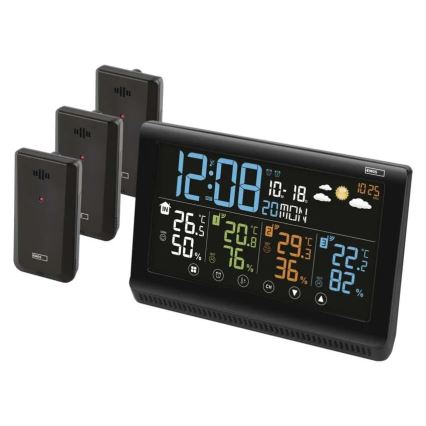 Bežična meteostanica s tri senzora 5V/3xAAA + 2xAAA