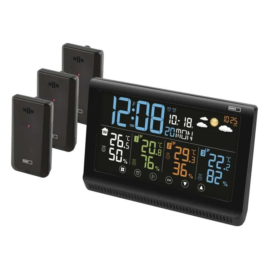 Bežična meteostanica s tri senzora 5V/3xAAA + 2xAAA