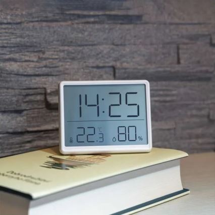 Bežični termometar s higrometrom 1xCR2032 bijela