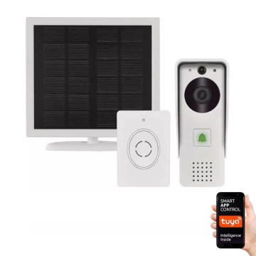 Bežični video zvono sa solarnim panelom GoSmart 4400 mAh 3xAA IP44 Wi-Fi Tuya