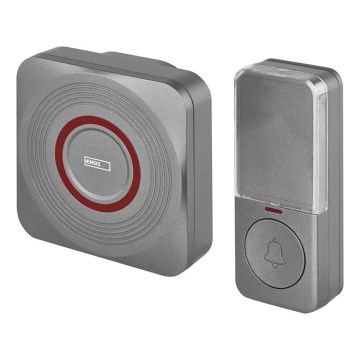 Bežični zvon za utičnicu GoSmart 230V + 1xCR2032, sivi, Wi-Fi