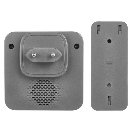 Bežični zvon za utičnicu GoSmart 230V + 1xCR2032, sivi, Wi-Fi