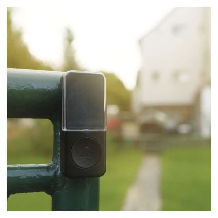 Bežični zvonac za utičnicu 230V + 1xCR2032 crni