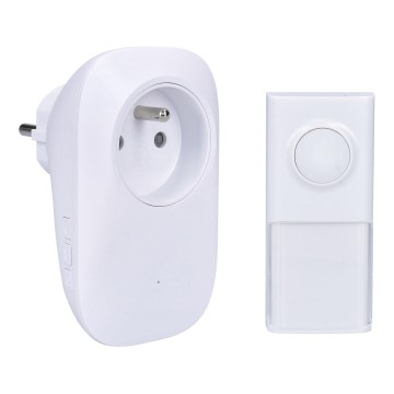 Bežični zvono za utičnicu 230V/1xLR23A IP55