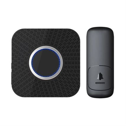 Bežični zvono za utičnicu kinetički 230V crna