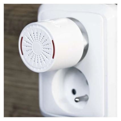 Bežično zvono za utičnicu 230V + 1xCR2032 bijelo