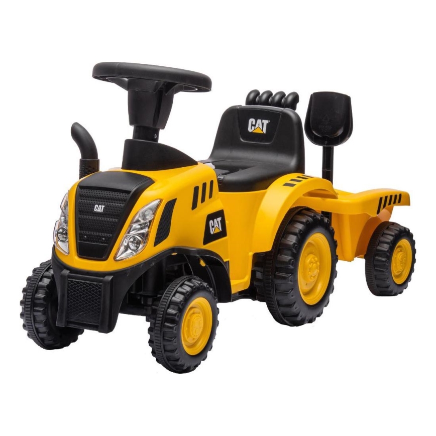 Bicikl guralica traktor CAT 2xAA žuta/crna
