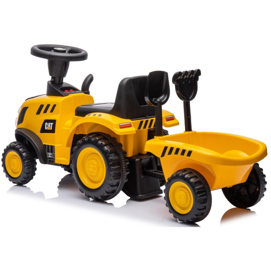 Bicikl guralica traktor CAT 2xAA žuta/crna