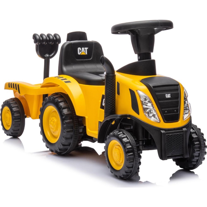Bicikl guralica traktor CAT 2xAA žuta/crna