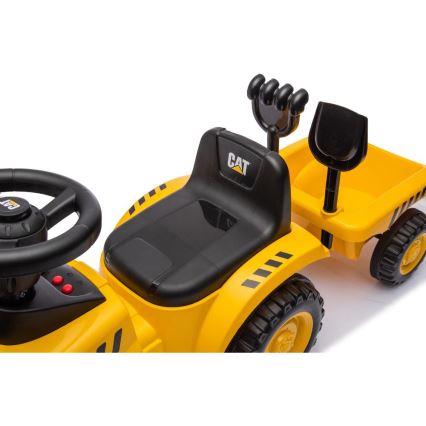 Bicikl guralica traktor CAT 2xAA žuta/crna