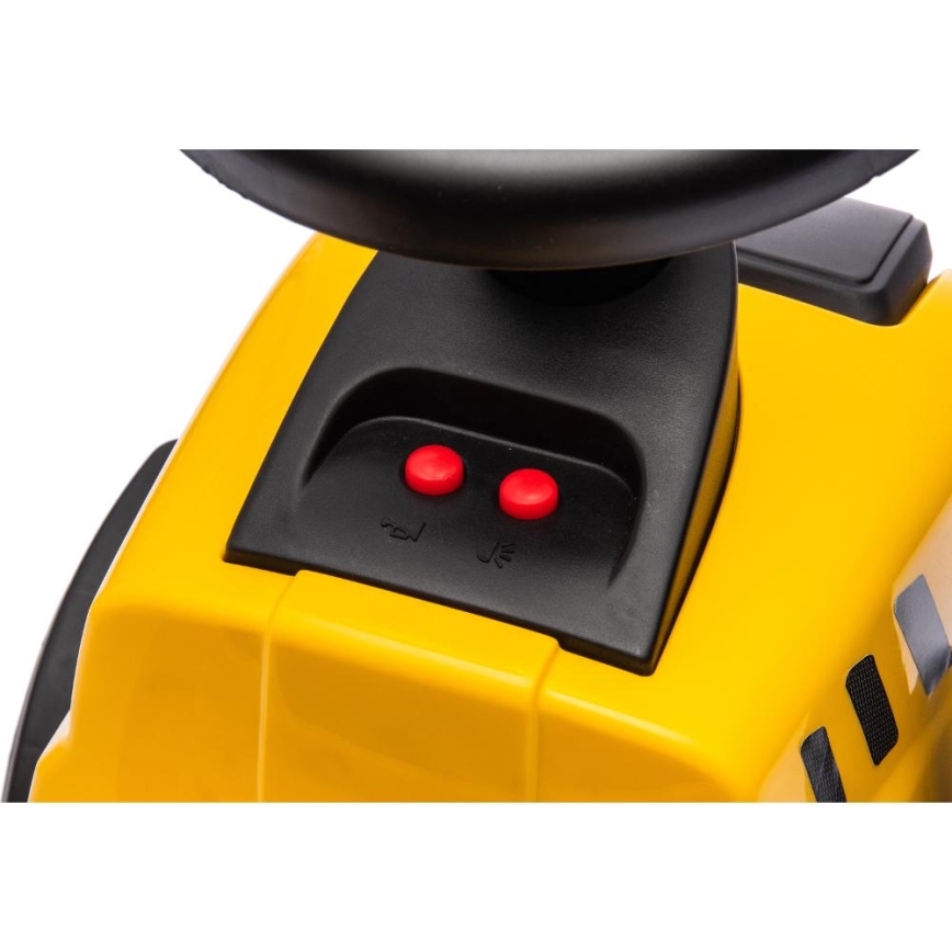 Bicikl guralica traktor CAT 2xAA žuta/crna