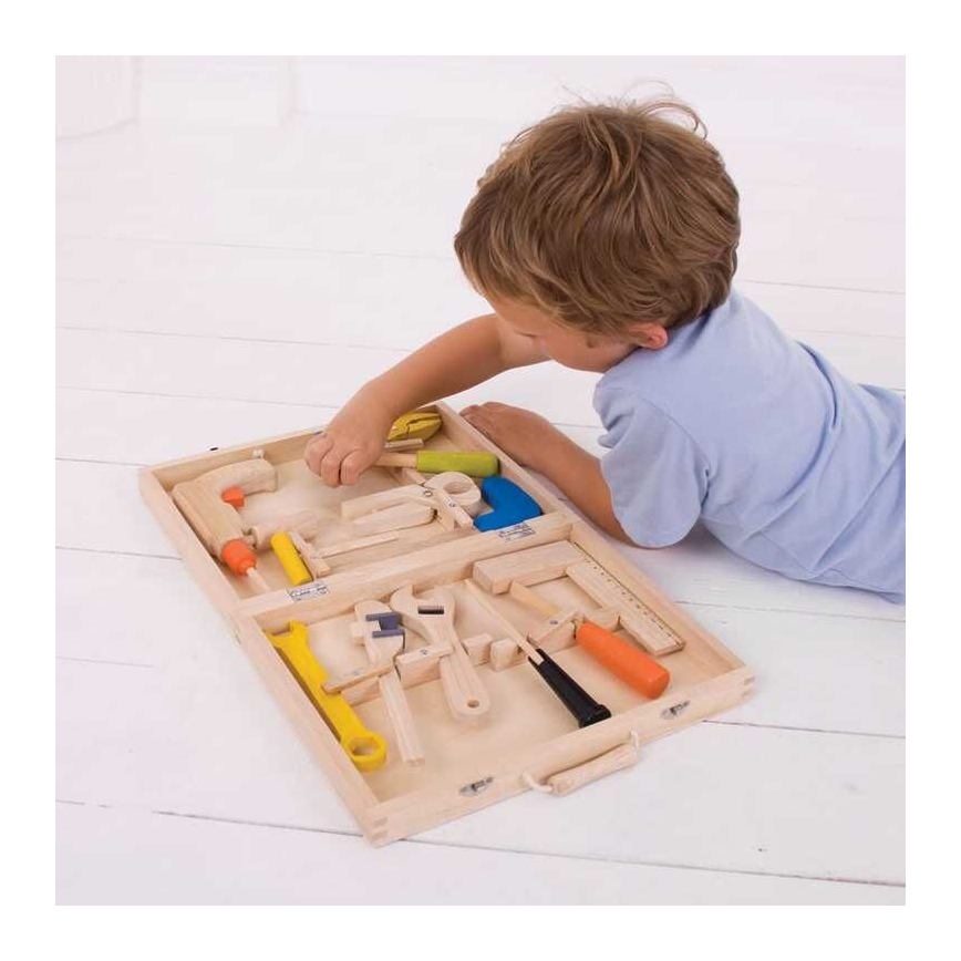Bigjigs Toys - Drveni kovčeg za alat