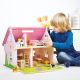 Bigjigs Toys - Prijenosna drvena kućica za lutke