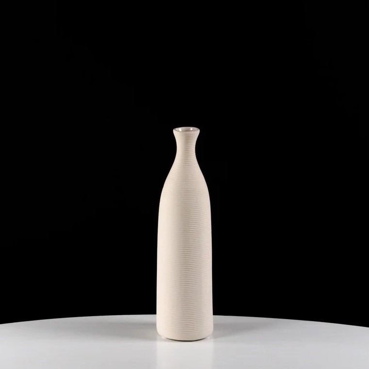 Bijela keramička vaza 25 cm