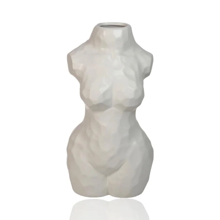 Bijela keramička vaza 30 cm
