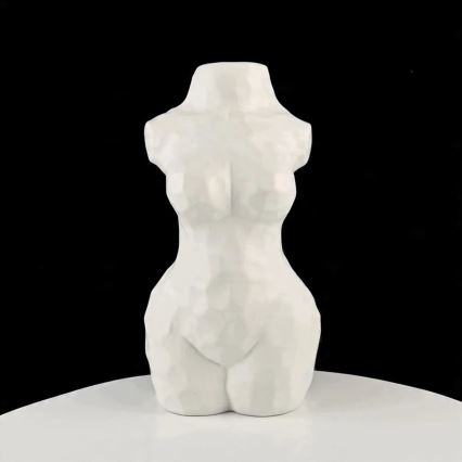 Bijela keramička vaza 30 cm