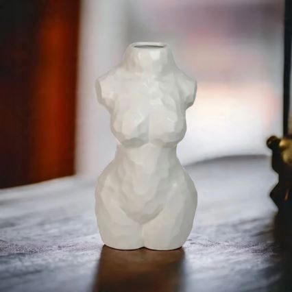 Bijela keramička vaza 30 cm