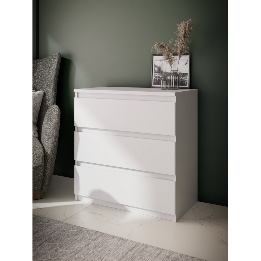 Bijela komoda MAO s ladicama