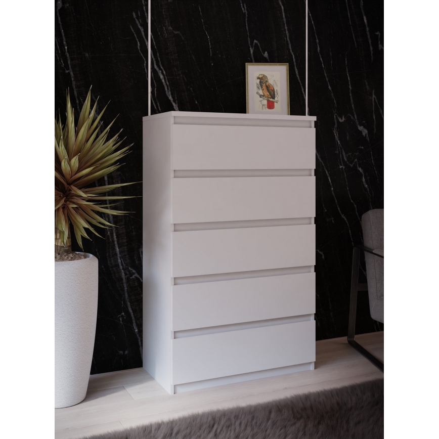 Bijela komoda MAO s ladicama
