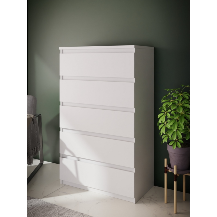 Bijela komoda MAO s ladicama