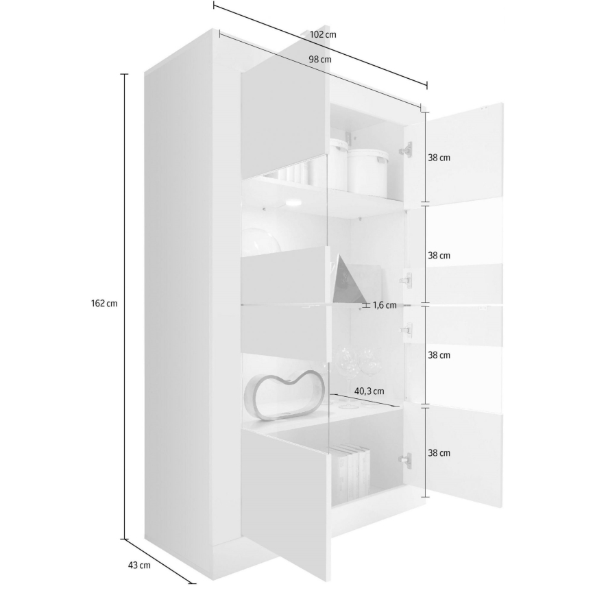 Bijela komoda NERILA